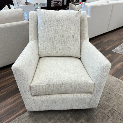 Hugo Quick Ship 36" Swivel Glider Chair - Snow Owl