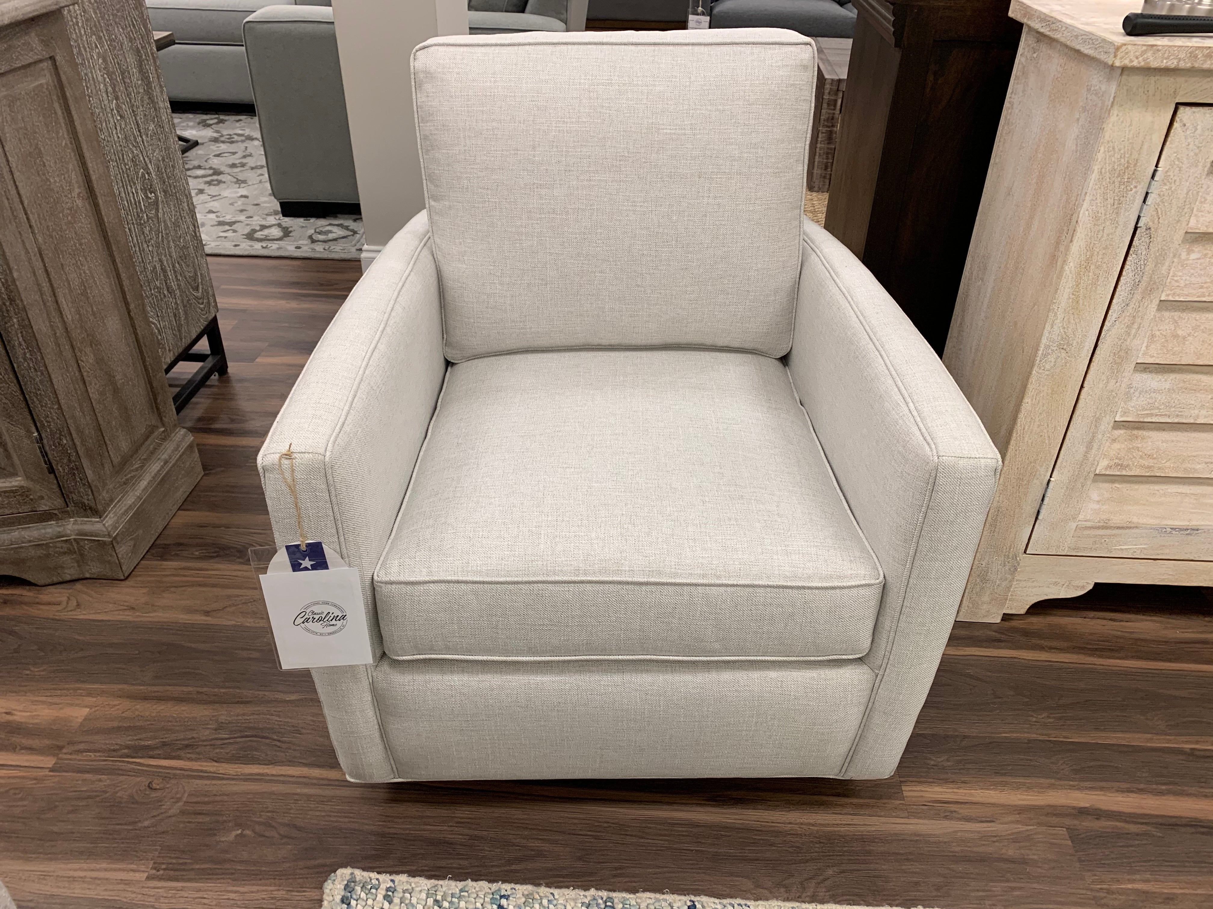 Matthew 30" Quick Ship Swivel Glider - Uptown Ivory - Classic Carolina Home