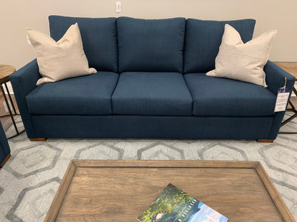 Kelly 89" Express Ship 3 Cushion Sofa - Crypton Navy Crush - Classic Carolina Home