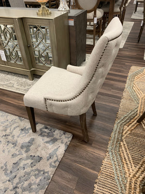 Anna Tufted Dining Chair - Almond + Driftwood - Classic Carolina Home