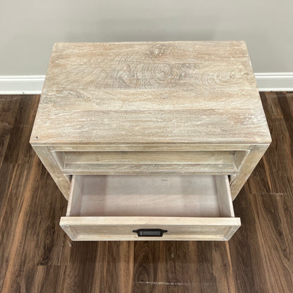 Sophia 29" Single Drawer Nightstand - Washed Blanca