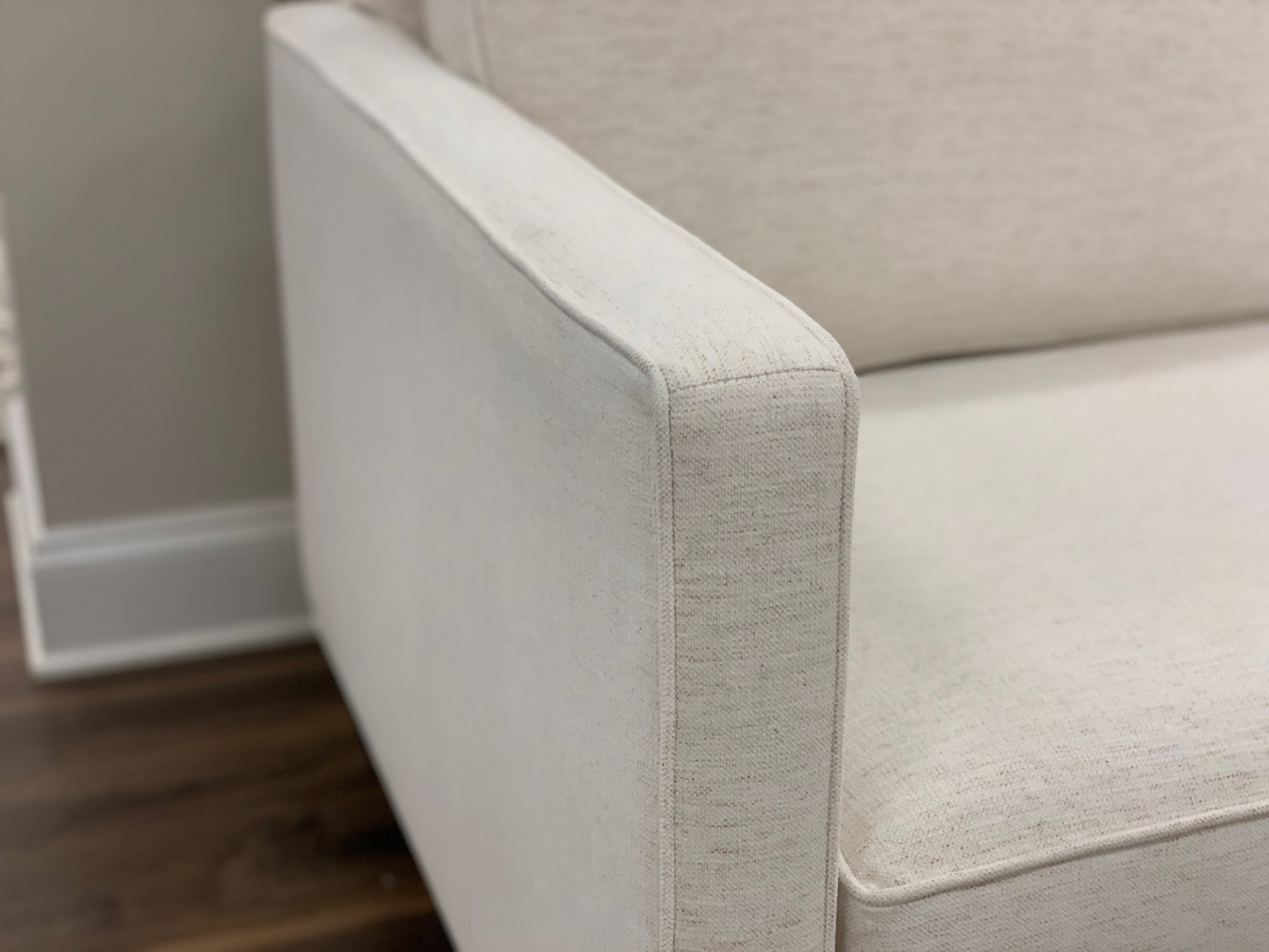 Jeremy Express Ship 85" 2 Cushion Sofa - Crypton Natural Linen