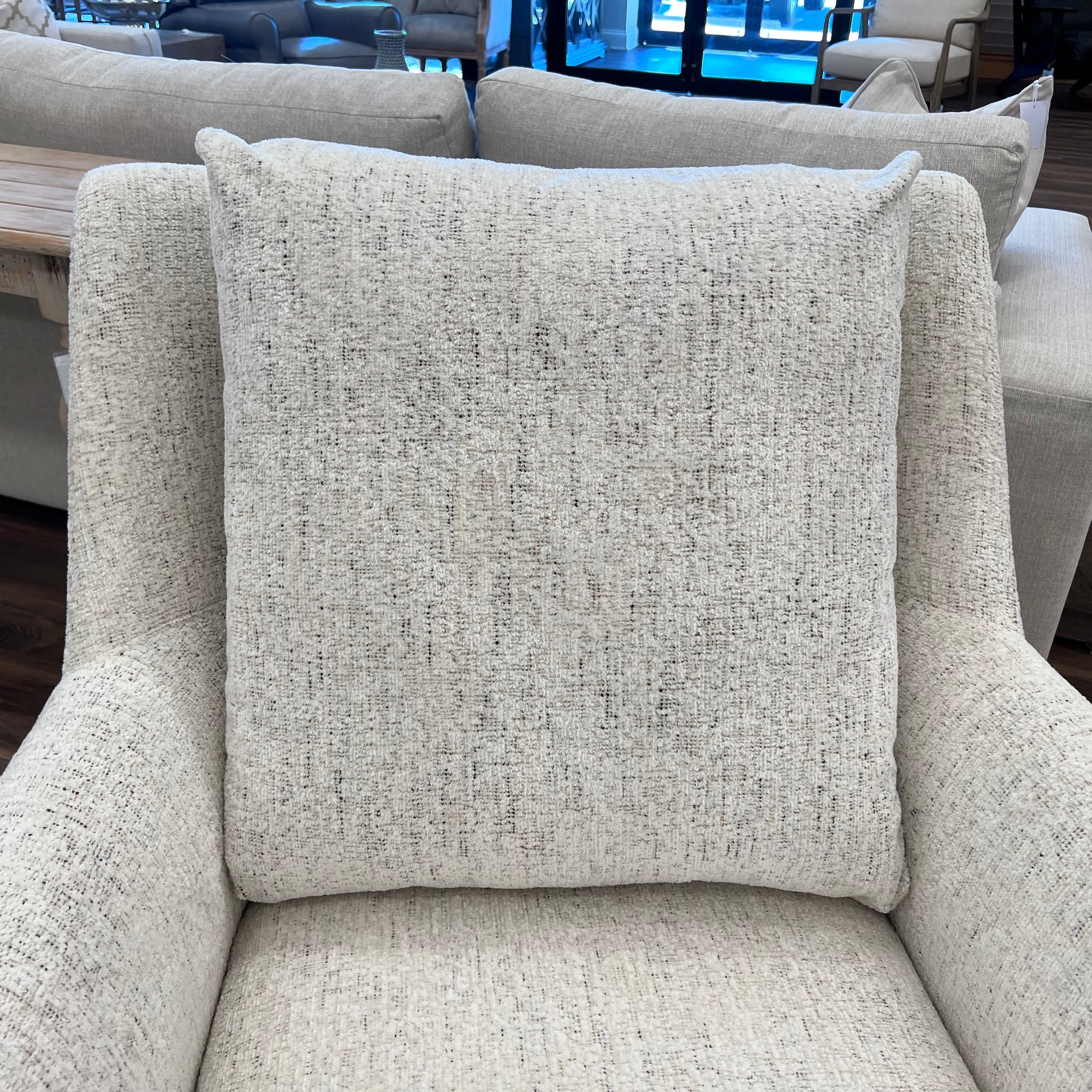 Hugo Quick Ship 36" Swivel Glider Chair - Snow Owl