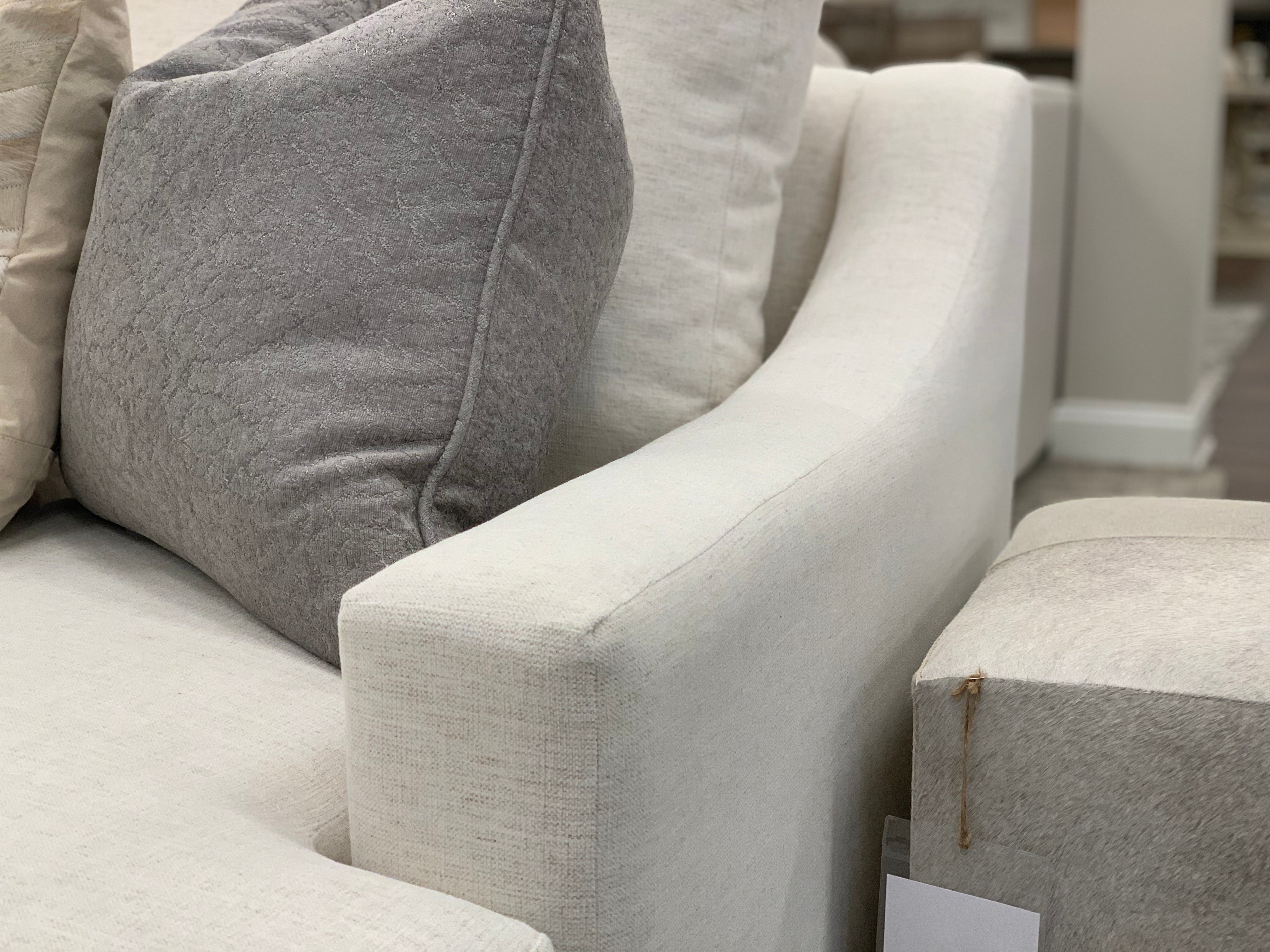 Hannah 171" x 99" Sectional with Left Seated Chaise - Crypton Natural Linen - Classic Carolina Home