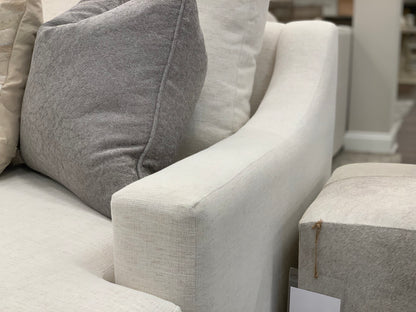 Hannah 171" x 99" Sectional with Left Seated Chaise - Crypton Natural Linen - Classic Carolina Home