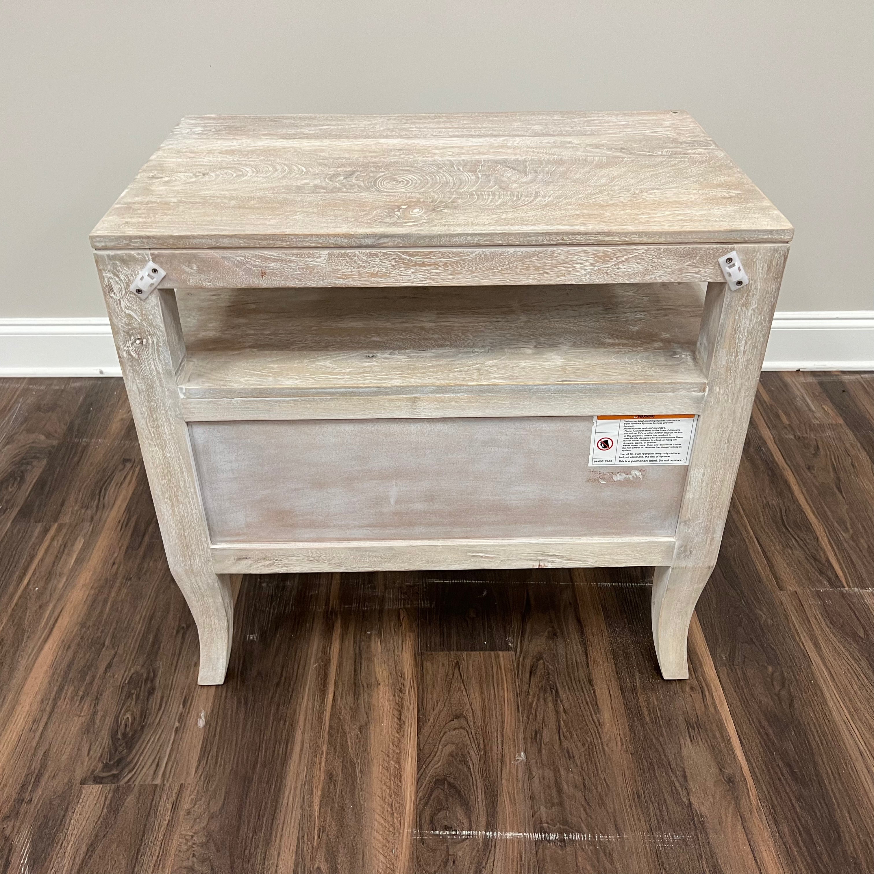 Sophia 29" Single Drawer Nightstand - Washed Blanca