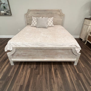 Sophia Queen Bed - Washed Blanca