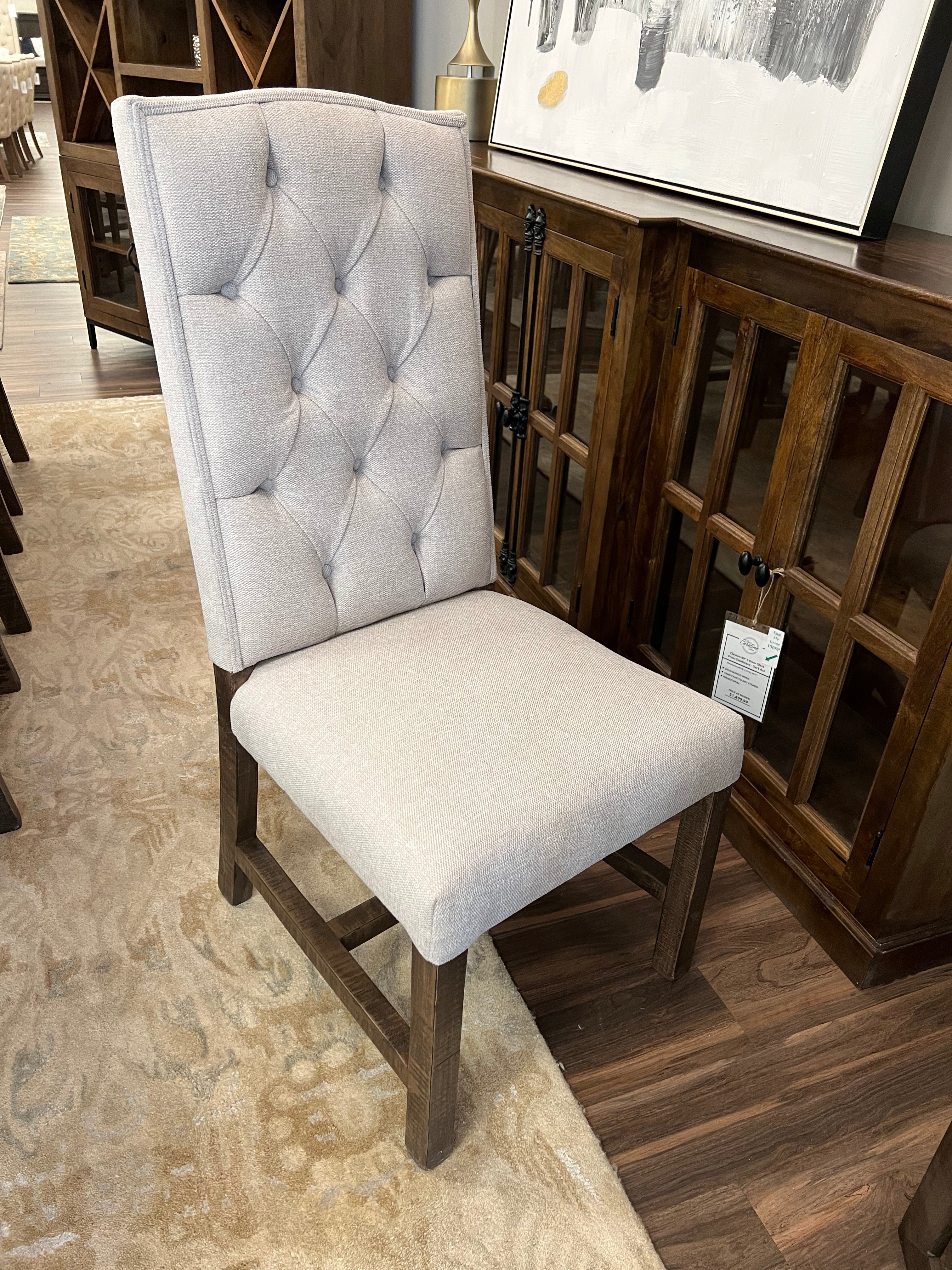 Morgan Tufted Dining Side Chair - Sand + Earth
