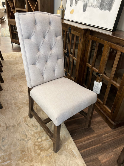 Morgan Tufted Dining Side Chair - Sand + Earth