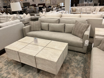 Gloria Express Ship 90" Bench Seat Sofa - Platinum