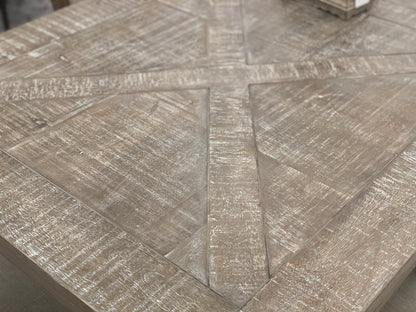 Charleston 84” Dining Table - Natural White Wash - Classic Carolina Home