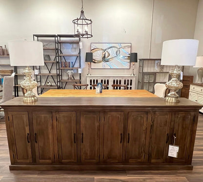 Ulysses 104" 8 Door Sideboard - Dark Ash