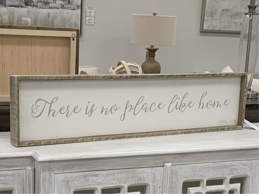 There is No Place Like Home 36" Sign - Classic Carolina Home