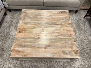 Charlemagne 45" Square Coffee Table - Sand