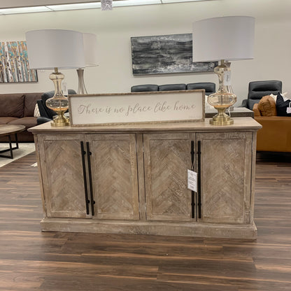 Bradley 70" 4 Door Sideboard - New White Wash