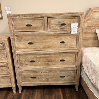 Sophia 45" 5 Drawer Chest - Sand