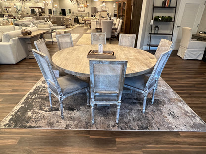 Sardis 72" Round Dining Table - Sand Wash
