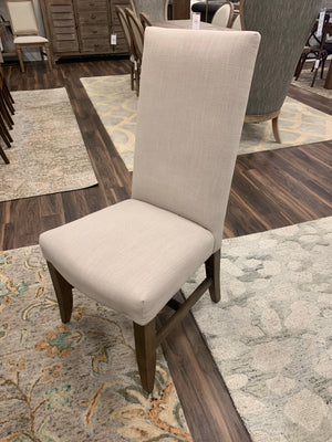 Christine Side Chair - Natural Linen + Driftwood - Classic Carolina Home
