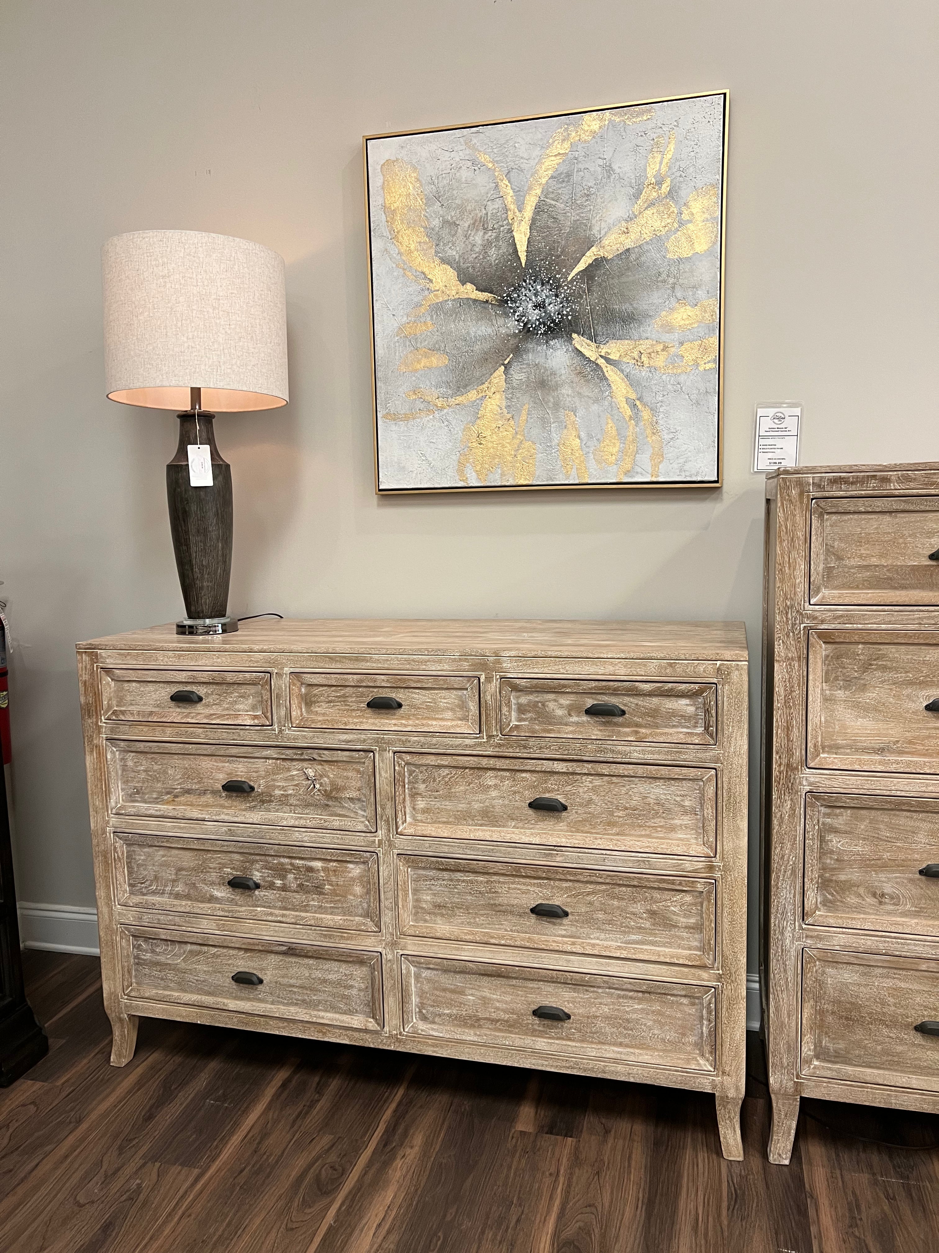 Sophia 60" 9 Drawer Dresser - Sand