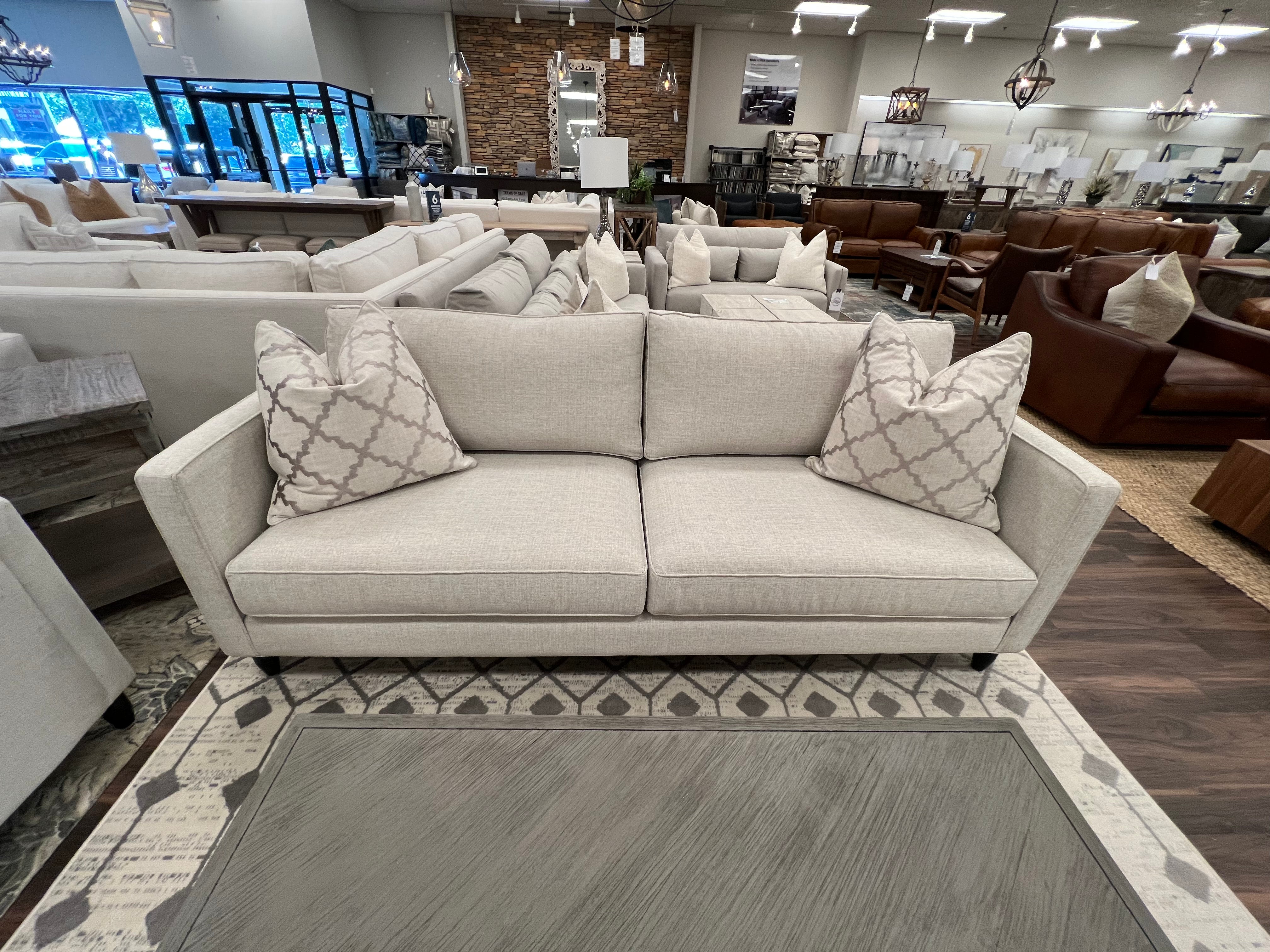 Jeremy Express Ship 85" 2 Cushion Sofa - Crypton Quicksilver