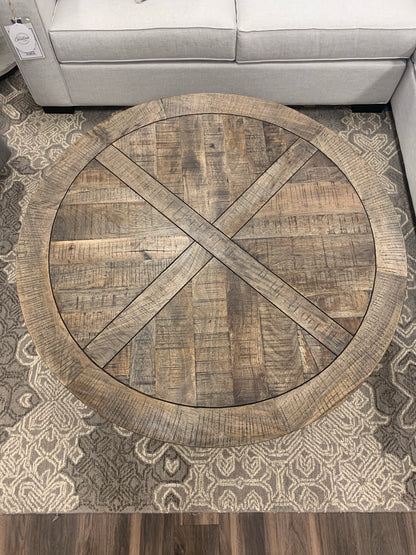 Gerard 48" Coffee Table - Natural + Iron - Classic Carolina Home