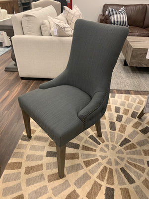 Anna Tufted Dining Chair - Gray + Driftwood - Classic Carolina Home