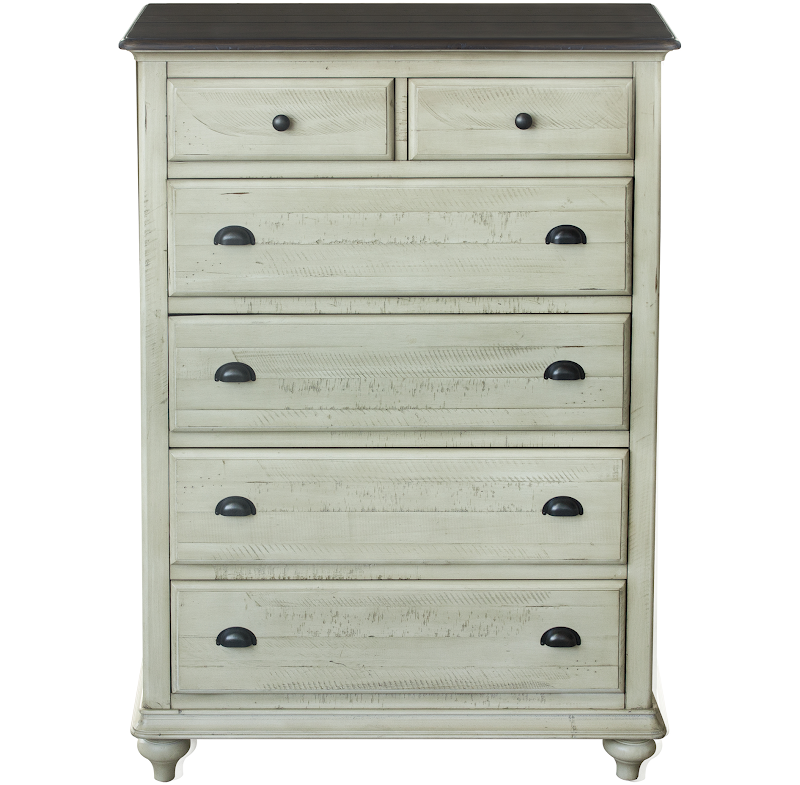 Toccoa 39" 6 Drawer Chest - Distressed Wheat