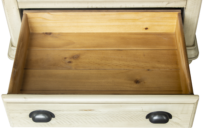 Toccoa 27" Three Drawer Nightstand - Distressed Wheat