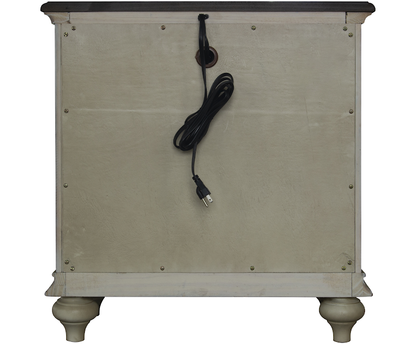 Toccoa 27" Three Drawer Nightstand - Distressed Wheat