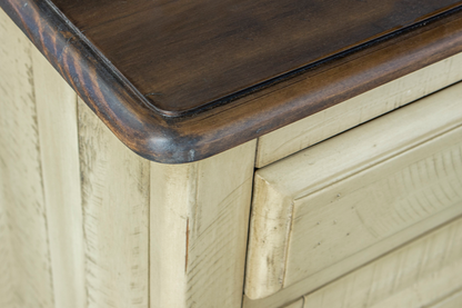 Toccoa 65" 7 Drawer Dresser - Distressed Wheat