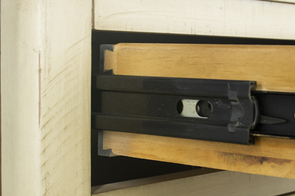 Toccoa 65" 7 Drawer Dresser - Distressed Wheat