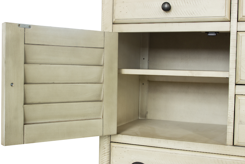 Toccoa 65" 7 Drawer Dresser - Distressed Wheat