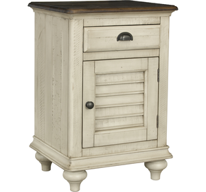 Toccoa 20" Single Drawer Nightstand - Distressed Wheat