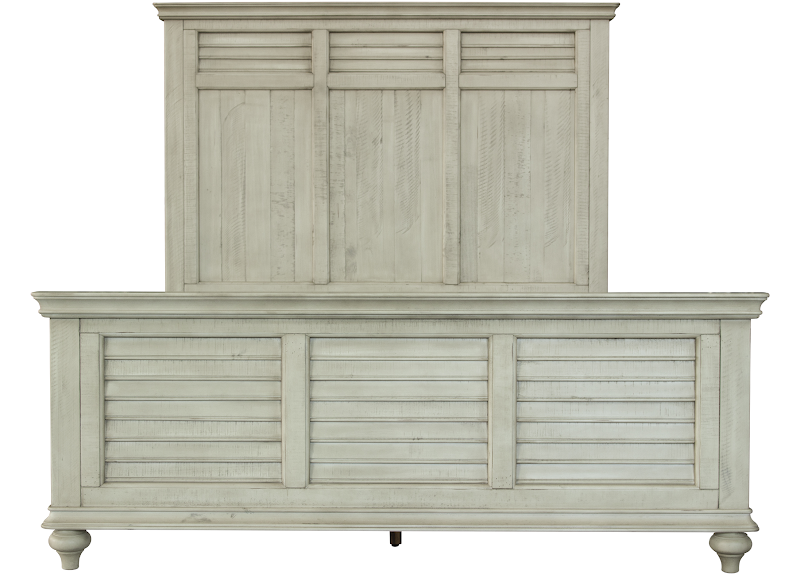 Toccoa 83" King Panel Bed - Distressed Wheat