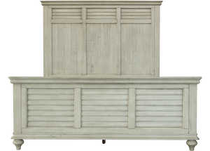 Toccoa King Panel Bed - Distressed Wheat