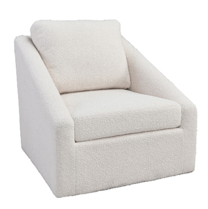 Millicent 33" Fleece Swivel Chair - Classic Carolina Home