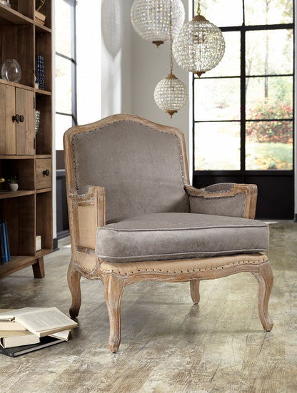 Blair Club Chair - Platinum - Classic Carolina Home