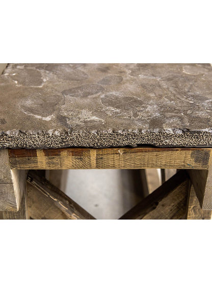 Marlena 100" Blue Stone Top Console Table - Classic Carolina Home