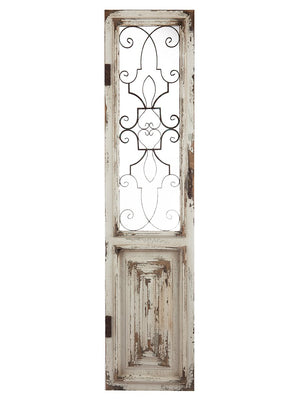 Wood & Metal 67" Decorative Door - Classic Carolina Home