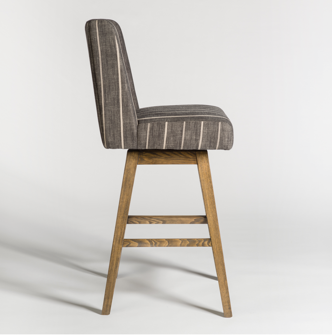 Soho Swivel Counter Stool - Reverse Dusk + Weathered Oak - Classic Carolina Home