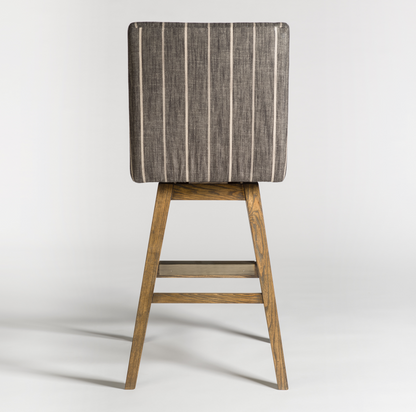 Soho Swivel Barstool - Revere Dusk + Weathered Oak - Classic Carolina Home