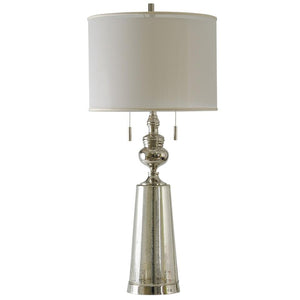 Scarlett 41" Table Lamp with White Drum Shade - Classic Carolina Home