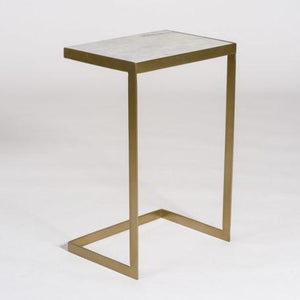 Seca 17" Accent Table - Antique Brass - Classic Carolina Home