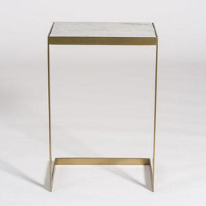 Seca 17" Accent Table - Antique Brass - Classic Carolina Home