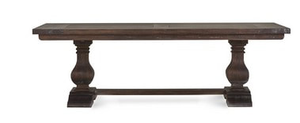 Weston 96" Mahogany Dining Table - Black Wash - Classic Carolina Home